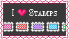 I love stamps stamp