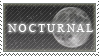 nocturnal stamp with moon